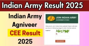 Join Indian Army Agniveer Result