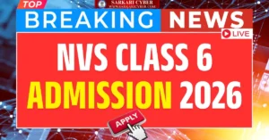 NVS Class 6 Admission 2026