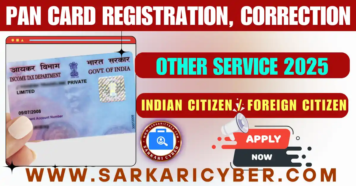 PAN Card Registration, Correction