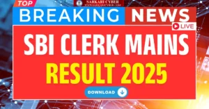 SBI Clerk Mains Result 2025