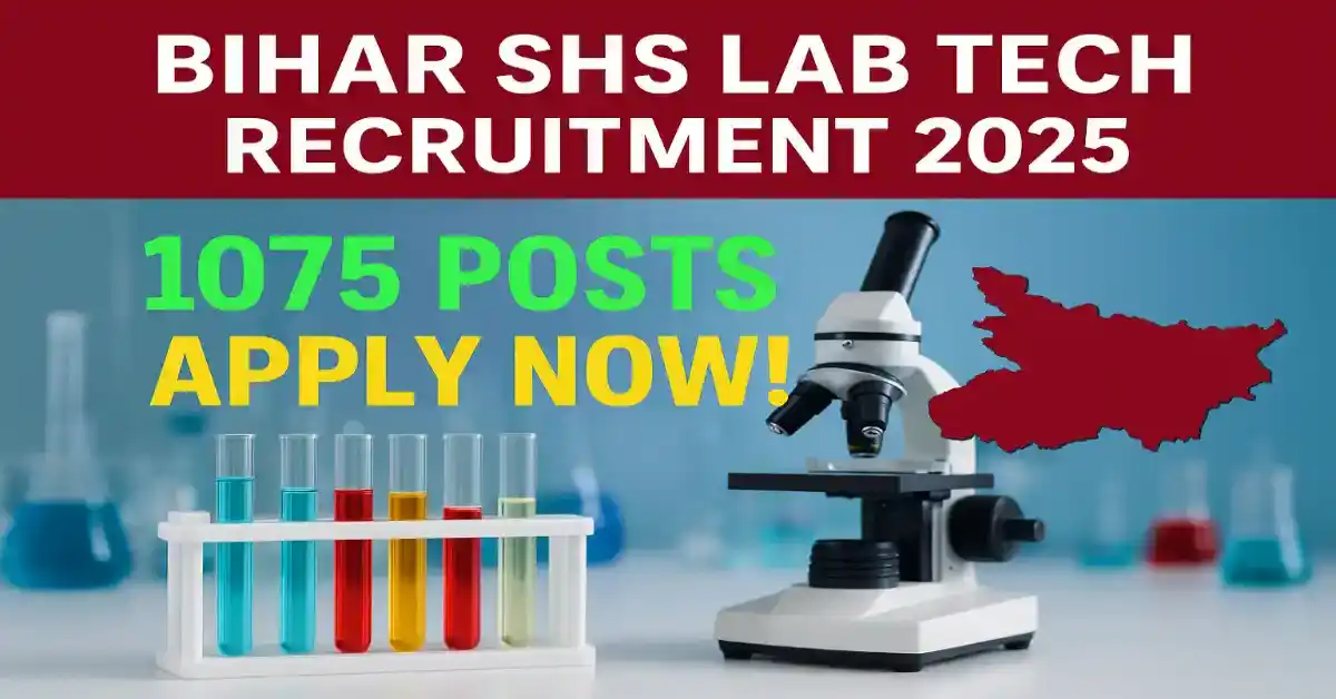 Bihar SHS Laboratory Technician Recruitment 2025