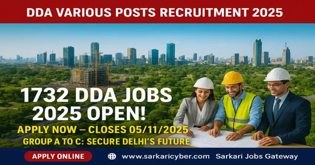 DDA Various Posts 2025