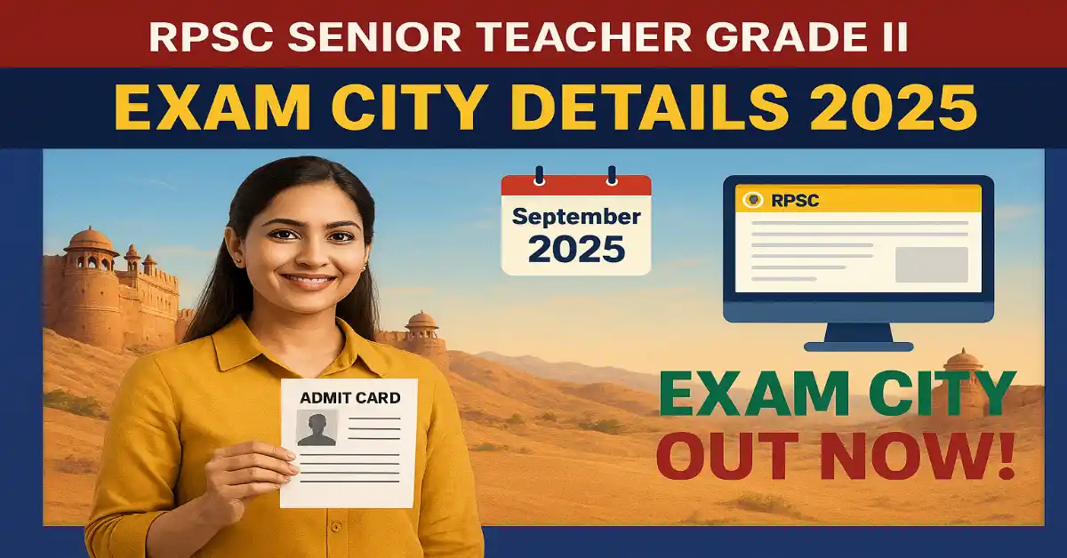 RPSC Senior Teacher Grade II 2025