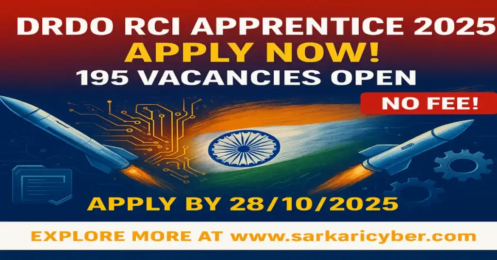 DRDO RCI Apprentice 2025