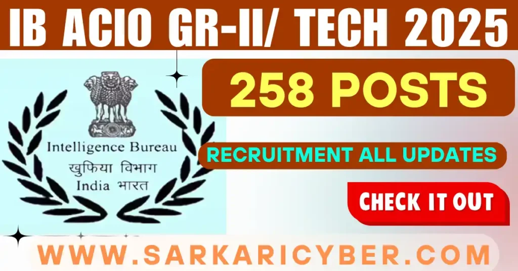 IB ACIO Gr-II/ Tech 2025