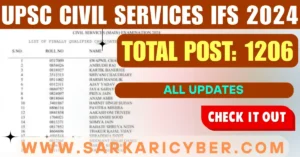UPSC Civil Services IFS 2024