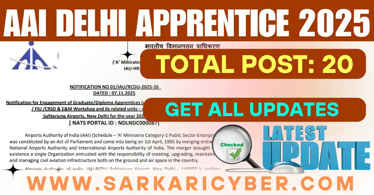 AAI Delhi Apprentice 2025