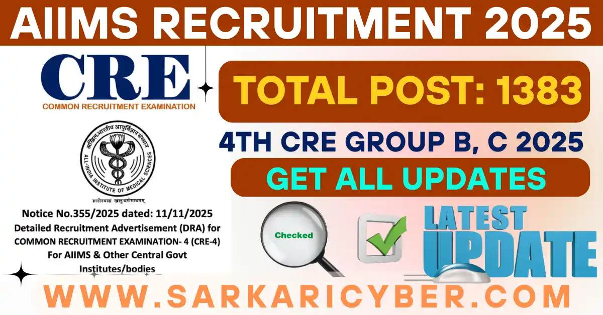 AIIMS 4th CRE Group B, C 2025