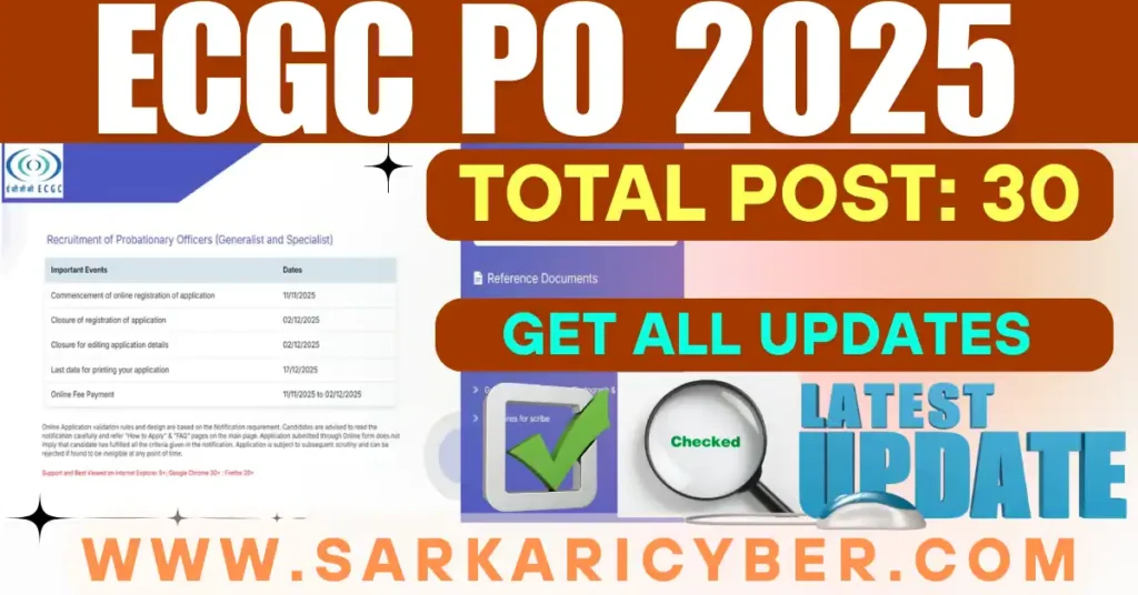 ECGC Probationary Officer PO 2025