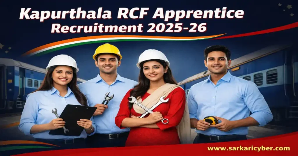 Kapurthala RCF Apprentice Recruitment 2025-26