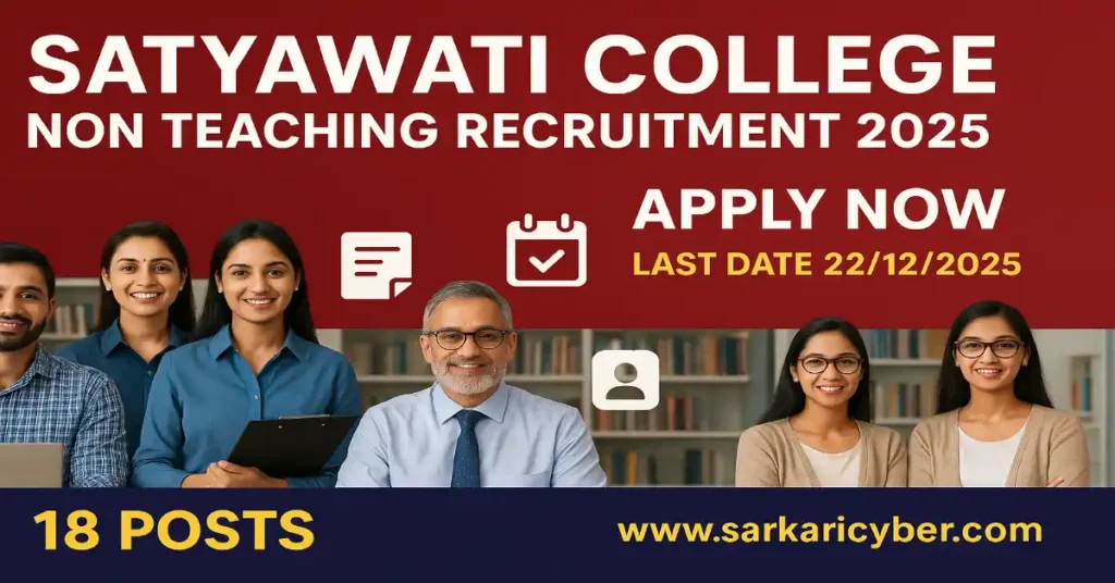 Satyawati College Non Teaching 2025