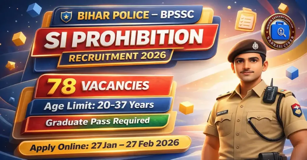 BPSSC SI Prohibition 2026