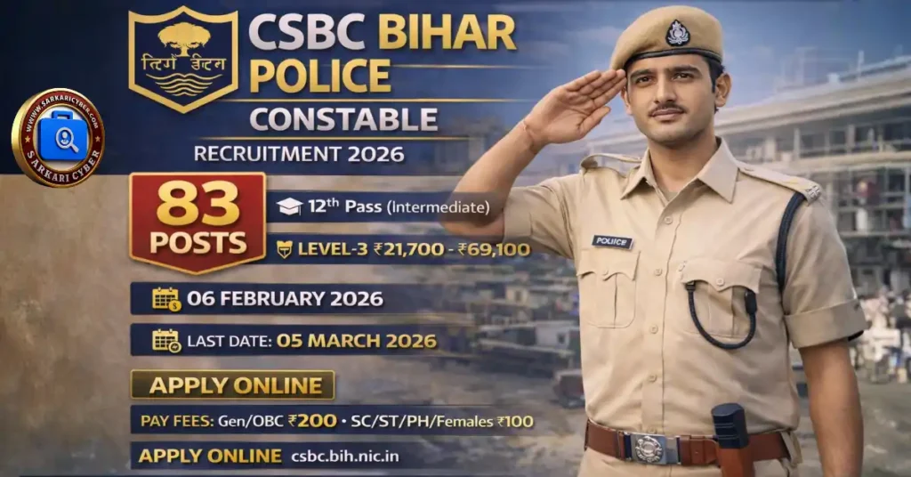Bihar Police Constable 2026