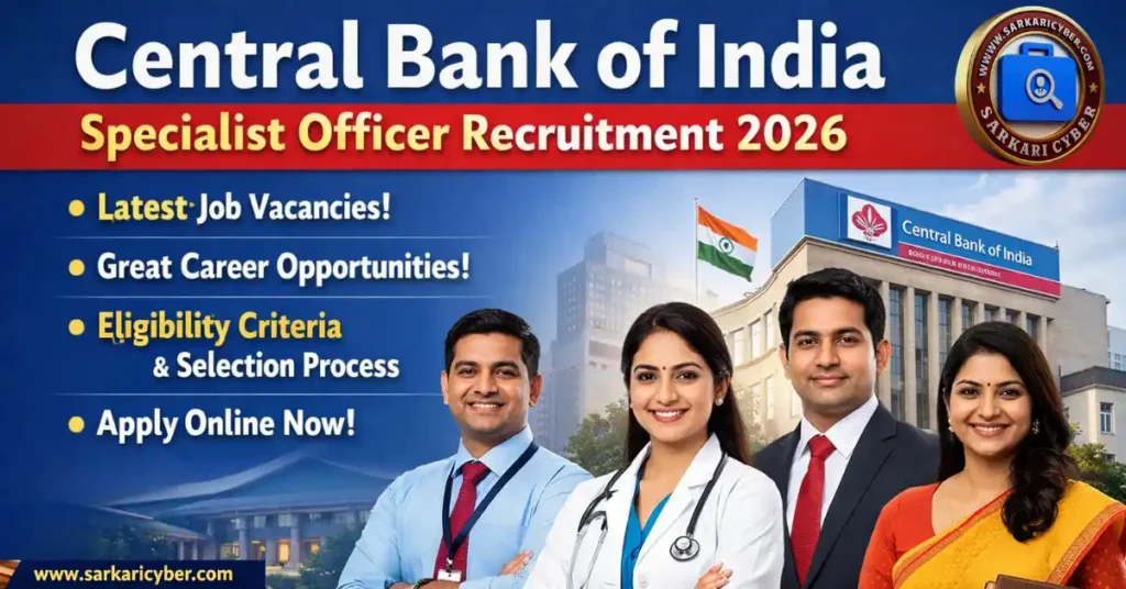 Central Bank of India Specialist Officer 2026