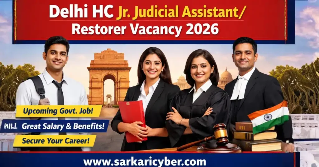 Delhi HC Jr. Judicial Assistant Restorer 2026