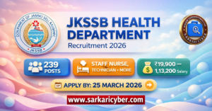 JKSSB 01 2026 Various Posts 2026