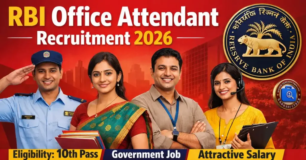 RBI Office Attendant 2026