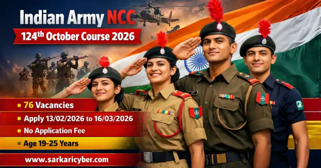 Indian Army NCC 124th October Course 2026