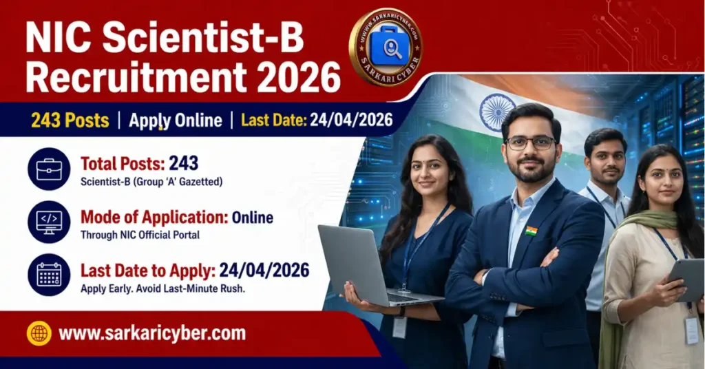 NIC Scientist-B 2026 Recruitment