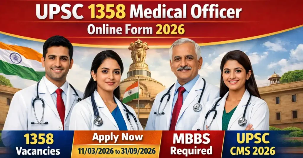 UPSC Combined Medical Officer Examination 2026