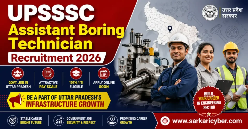 UPSSSC Assistant Boring Technician 2026