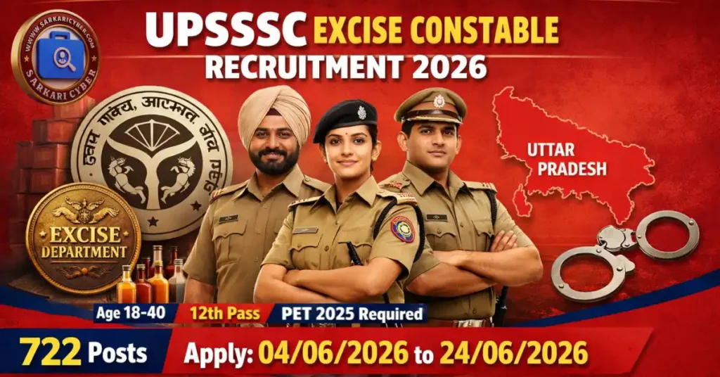 UPSSSC Excise Constable 2026 Recruitment