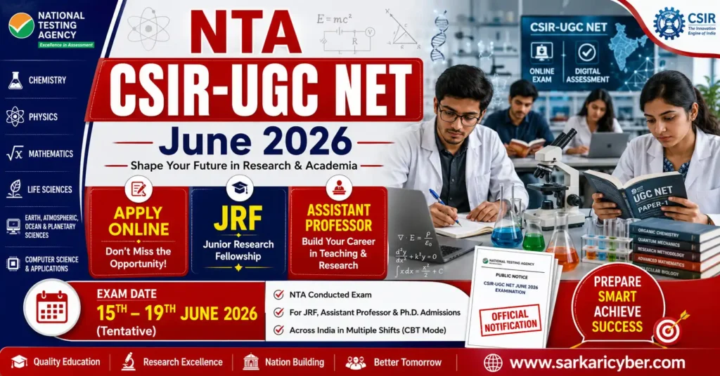 NTA CSIR-UGC NET June 2026