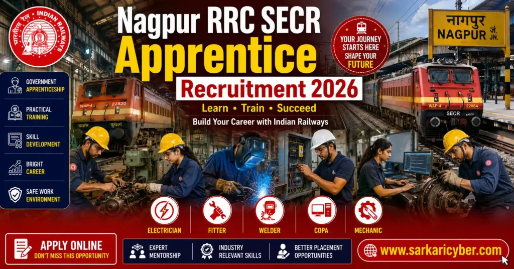 Nagpur RRC SECR Apprentice Recruitment 2026