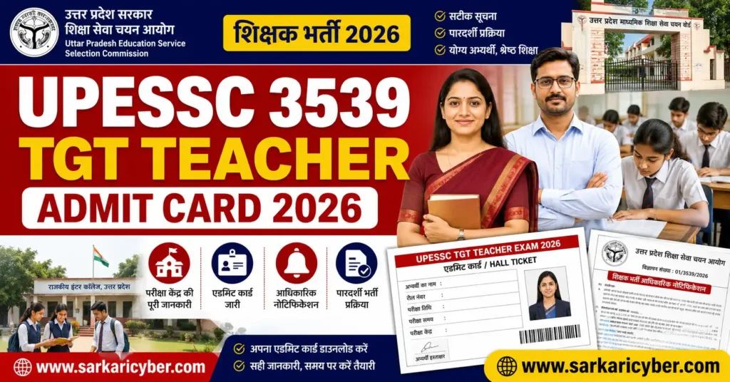 UP Trained Graduate Teacher (TGT) Recruitment 2022