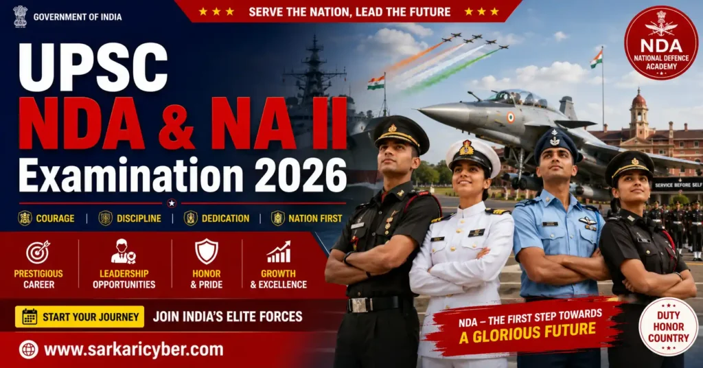 UPSC NDA and NA II Examination 2026 Online Form