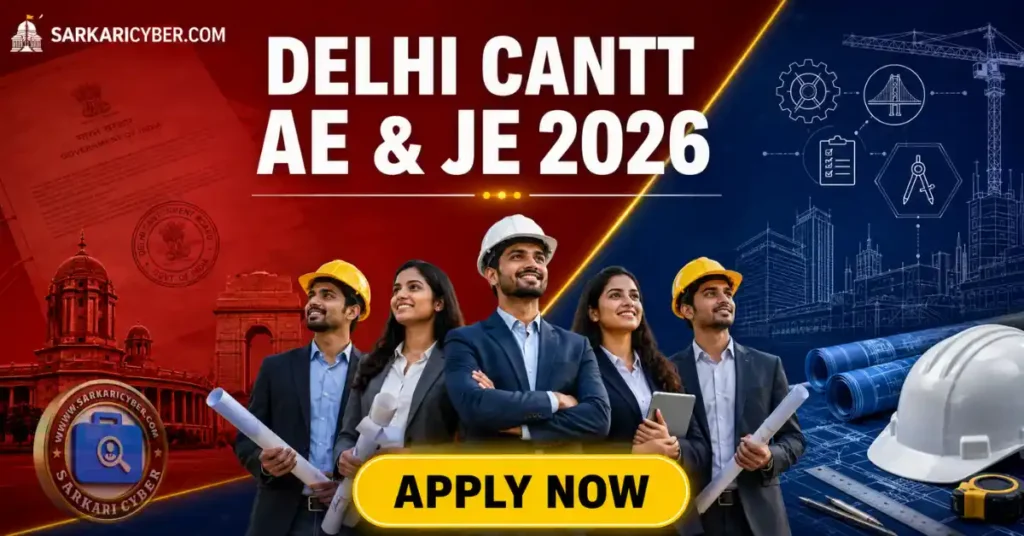 Delhi Cantonment Board AE, JE Recruitment 2026