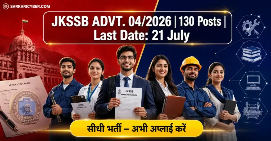JKSSB Various Posts Recruitment 2026