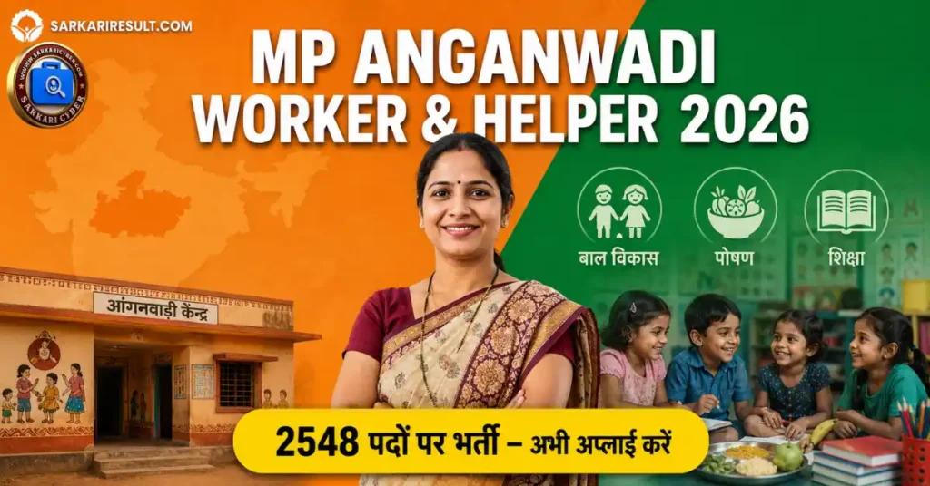 MP Anganwadi Worker Helper Bharti 2026