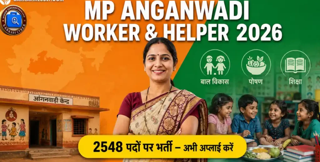 MP Anganwadi Worker Helper Bharti 2026