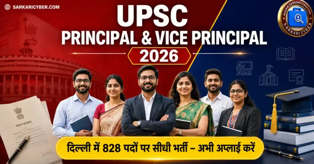 UPSC Principal, Vice Principal Recruitment 2026