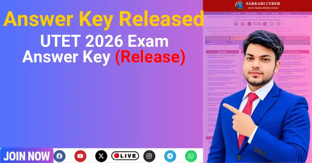 UTET 2026 Exam Answer Key (Release)